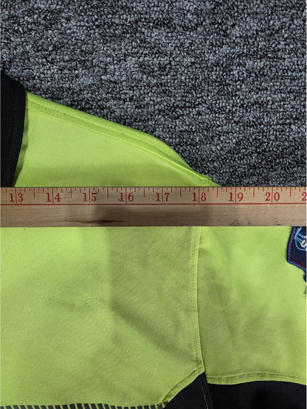 Six Flags Public Safety Officer Yellow/Black Polyester Pique Polo Shirt M - Picture 6 of 11